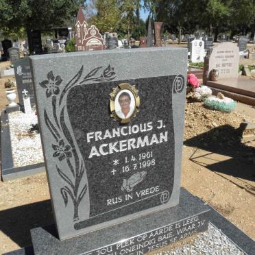 ACKERMAN Francious J. 1961-1998