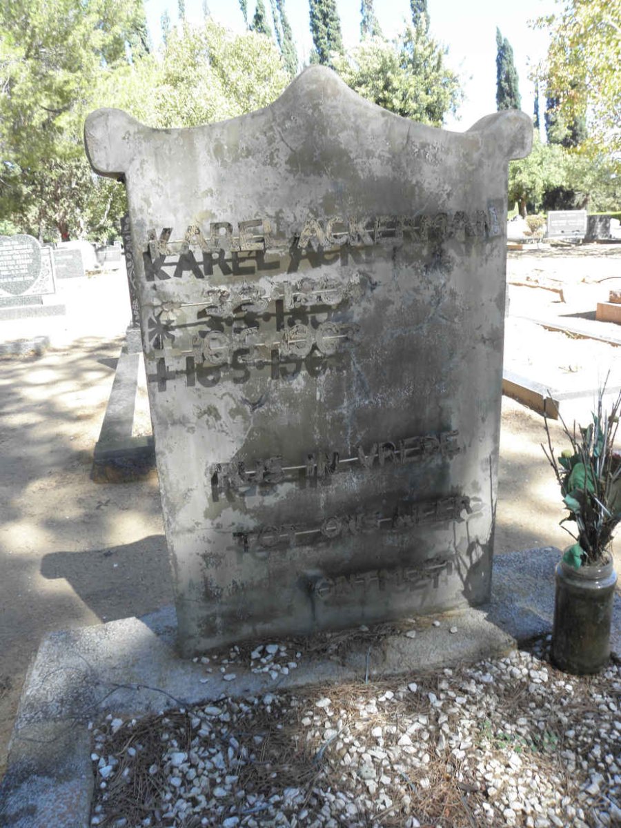 ACKERMAN Karel 1894-1963