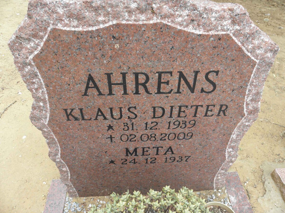 AHRENS Klaus Dieter 1939-2009 &amp; Meta 1937-