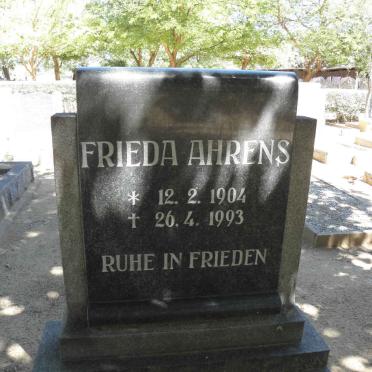 AHRENS Frieda 1904-1993