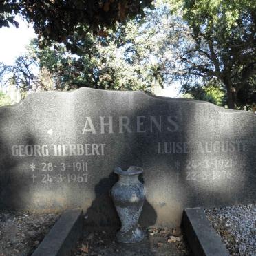 AHRENS Georg Herbert 1911-1967 &amp; Luise Auguste 1921-1976