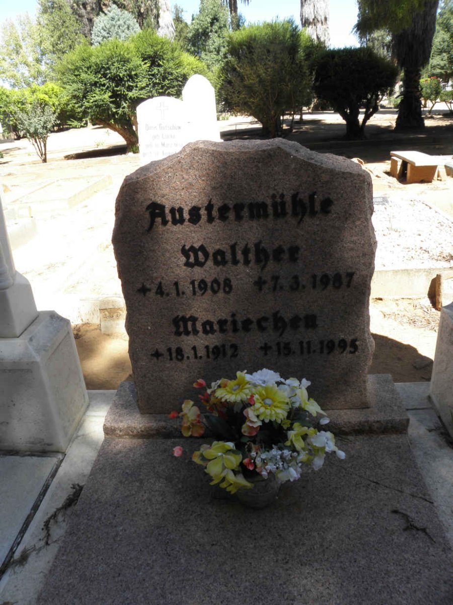 AUSTERMÜHLE Walther 1908-1987 &amp; Mariechen 1912-1995