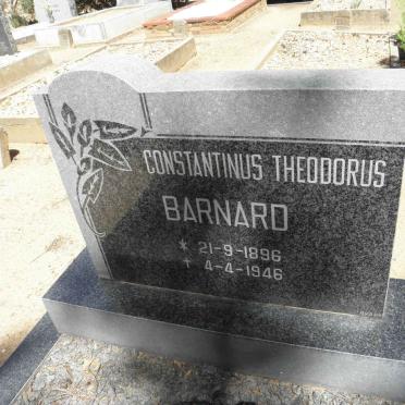 BARNARD Constantinus Theodorus 1896-1946