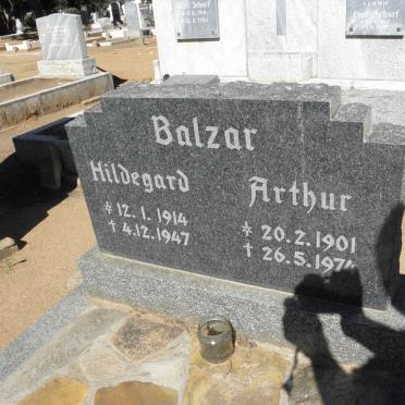 BALZAR Arthur 1901-1974 &amp; Hildegard 1914-1947