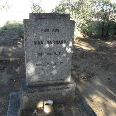 BARNARD Rina 1921-1957