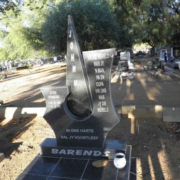 BARENDS John M. 1947-2002