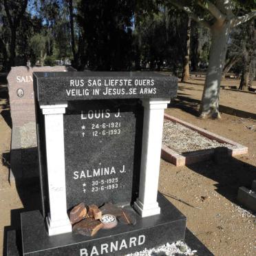 BARNARD Louis J. 1921-1993 &amp; Salmina J. 1925-1993