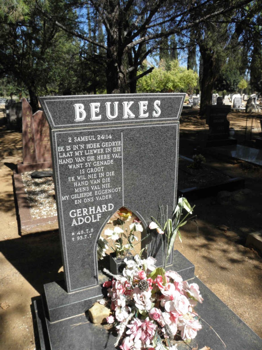 BEUKES Gerhard Adolf 1948-1993