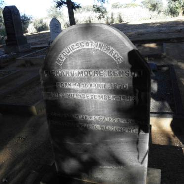 BENSON Richard Moore 1870-1943