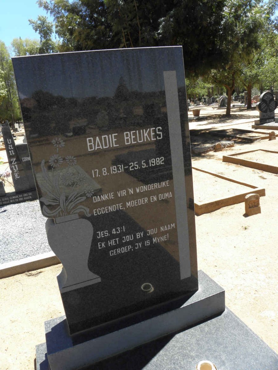 BEUKES Badie 1931-1982