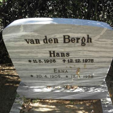 BERGH Hans, van den 1906-1975 &amp; Erna 1909-1998