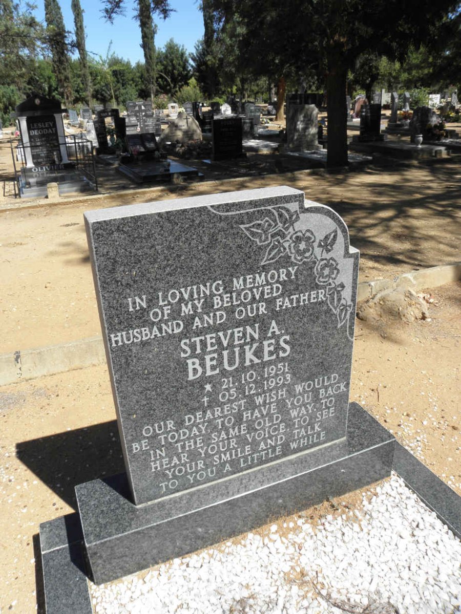 BEUKES Steven A. 1951-1993