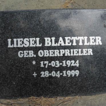 BLAETTLER Liesel nee OBERPRIELER 1924-1999