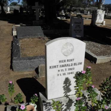 BLUM Kurt Harald 1929-1942