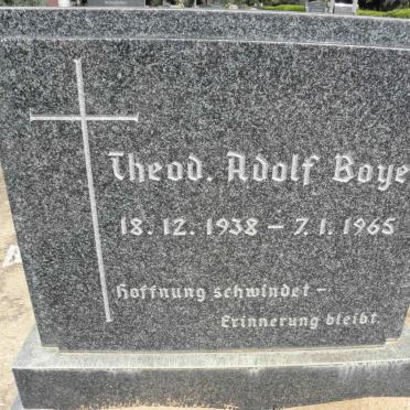 BOYE Theod. Adolf 1938-1965