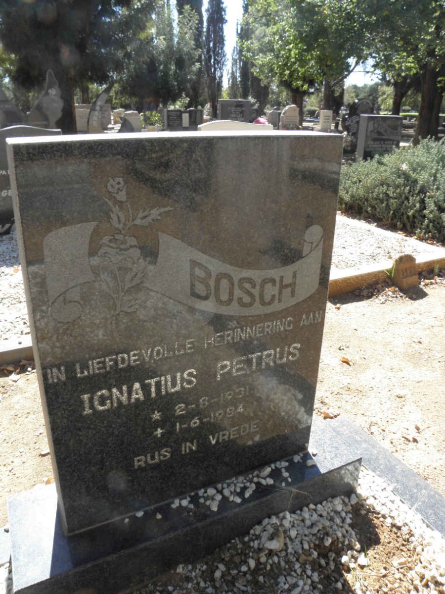 BOSCH Ignatius Petrus 1931-1994