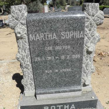 BOTHA Martha Sophia nee DREYER 1913-1965