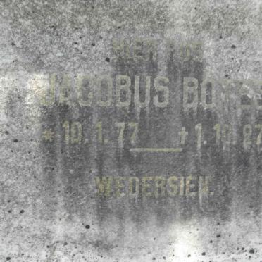 BOTES Jacobus 1877-1927