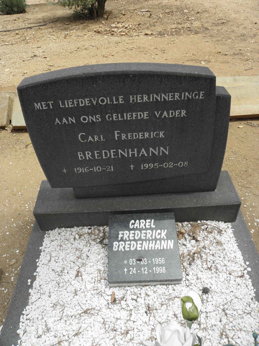 BREDENHANN Carl Frederick 1916-1995 :: BREDENHANN Carl Frederick 1956-1998