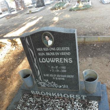 BRONKHORST Louwrens 1980-2000
