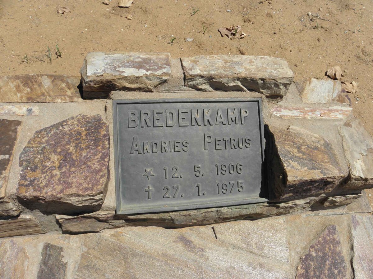 BREDENKAMP Andries Petrus 1906-1975