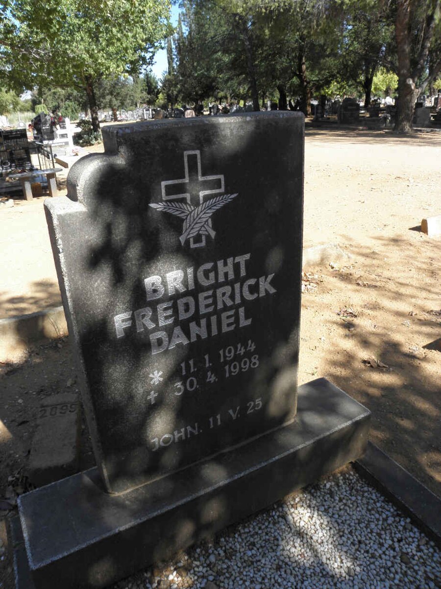 BRIGHT Frederick Daniel 1944-1998