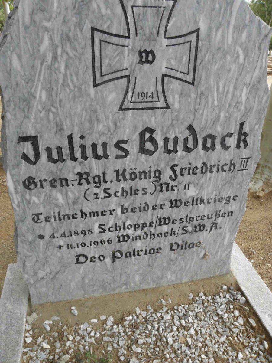 BUDACK Julius 1898-1966