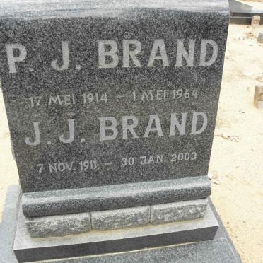 BRAND P.J. 1914-1964 :: BRAND J.J. 1911-2003