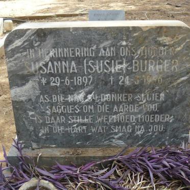 BURGER Susanna 1897-1956
