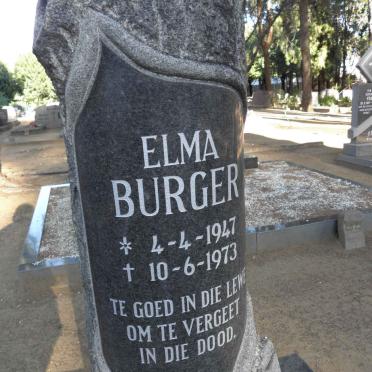 BURGER Elma 1947-1973