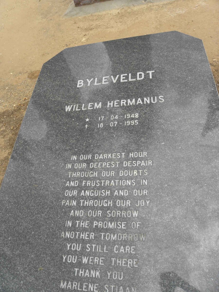 BYLEVELDT Willem Hermanus 1948-1995