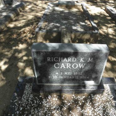 CAROW Richard K. M. 1892-1964