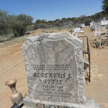 CLOETE Albertus J. 1958-2011