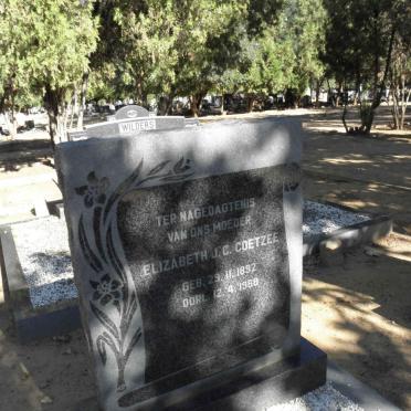 COETZEE Elizabeth J.C. 1892-1968