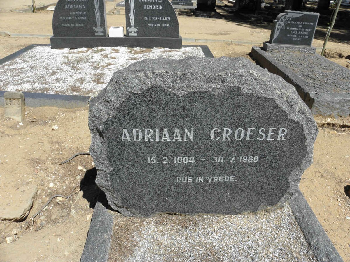 CROESER Adriaan 1884-1968
