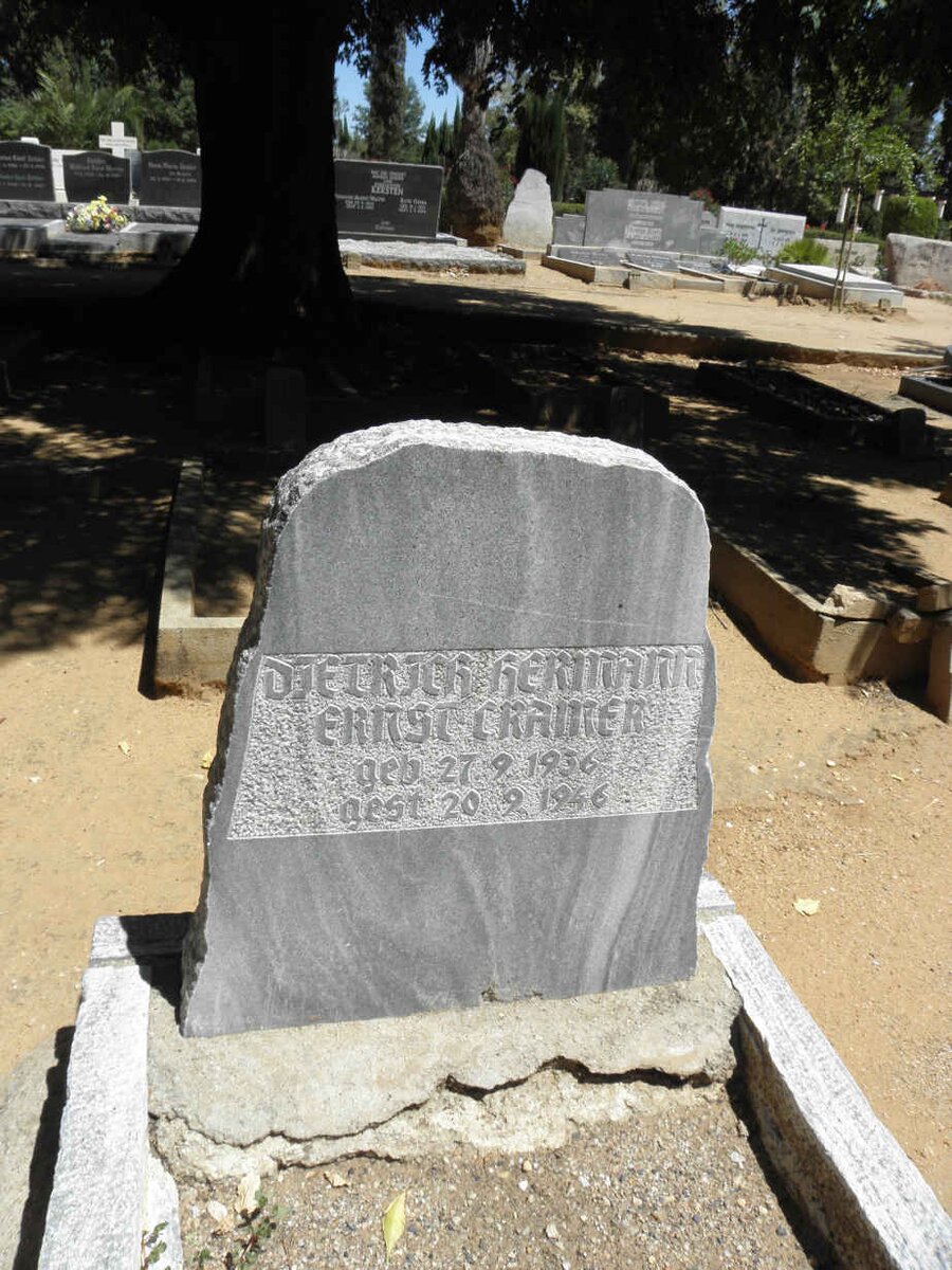 CRAMER Dietrich Hermann Ernst 1936-1946