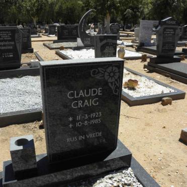 CRAIG Claude 1923-1985