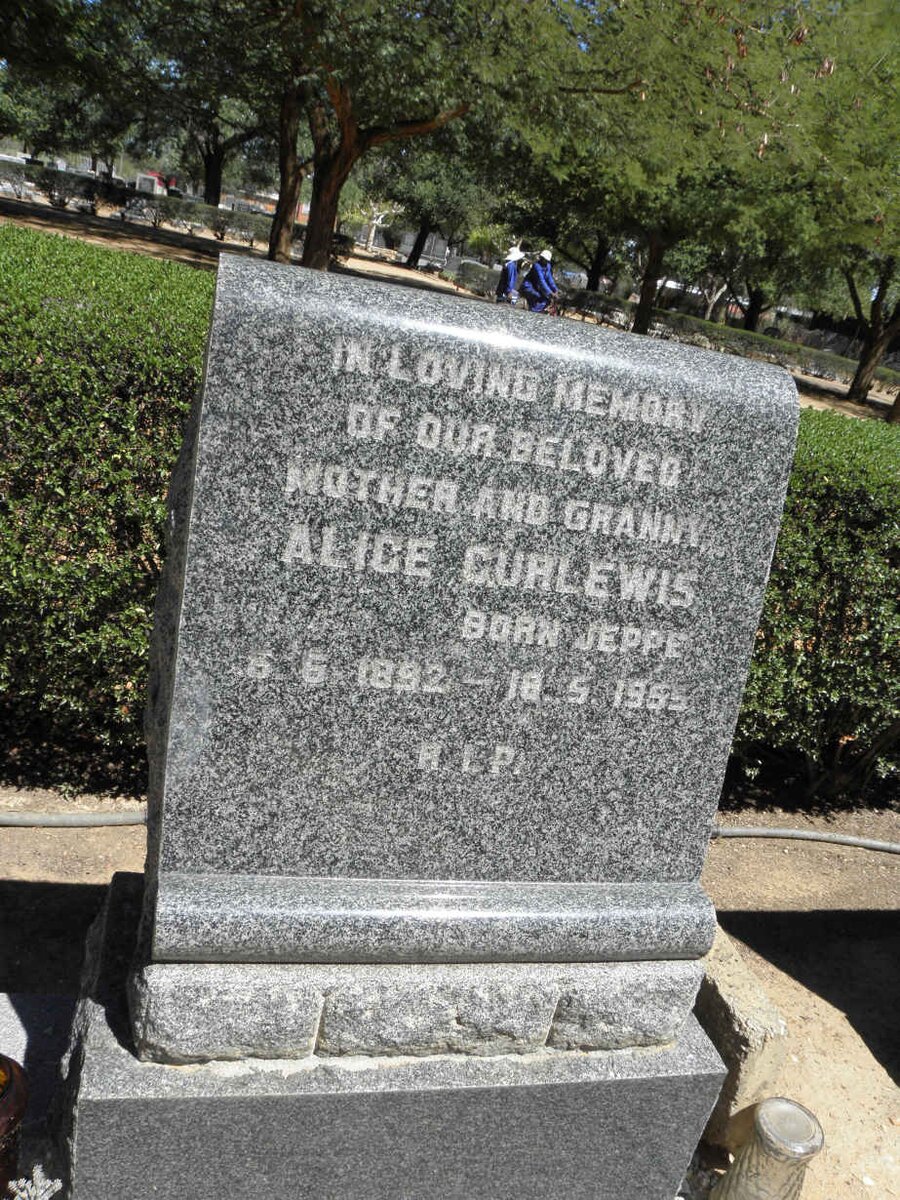 CURLEWIS Alice nee JEPPE 1892-1955