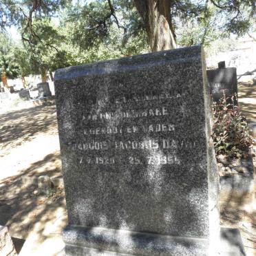 DAVIN Francois Jacobus 1920-1955