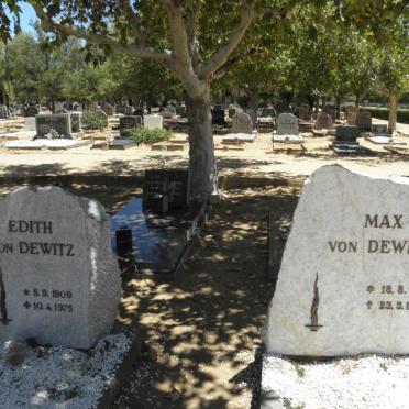 DEWITZ Max, von 1912-1994 &amp; Edith 1909-1975