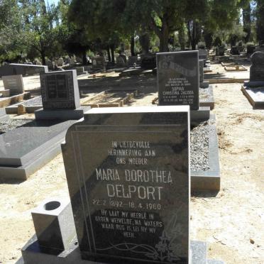 DELPORT Maria Dorothea 1892-1980