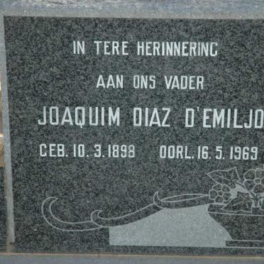 D'EMILJO Joaquim Diaz 1898-1969 &amp; Hester S.J. OPPERMAN 1898-1964