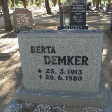 DEMKER Berta 1913-1980