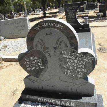 DIPPENAAR Barbara Johanna Wilhelmina 1925-1982