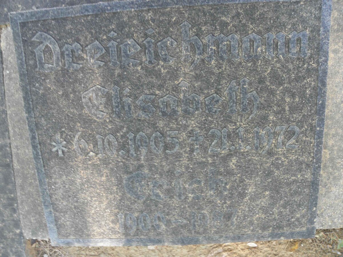 DREIEICHMANN Elisabeth 1905-1972