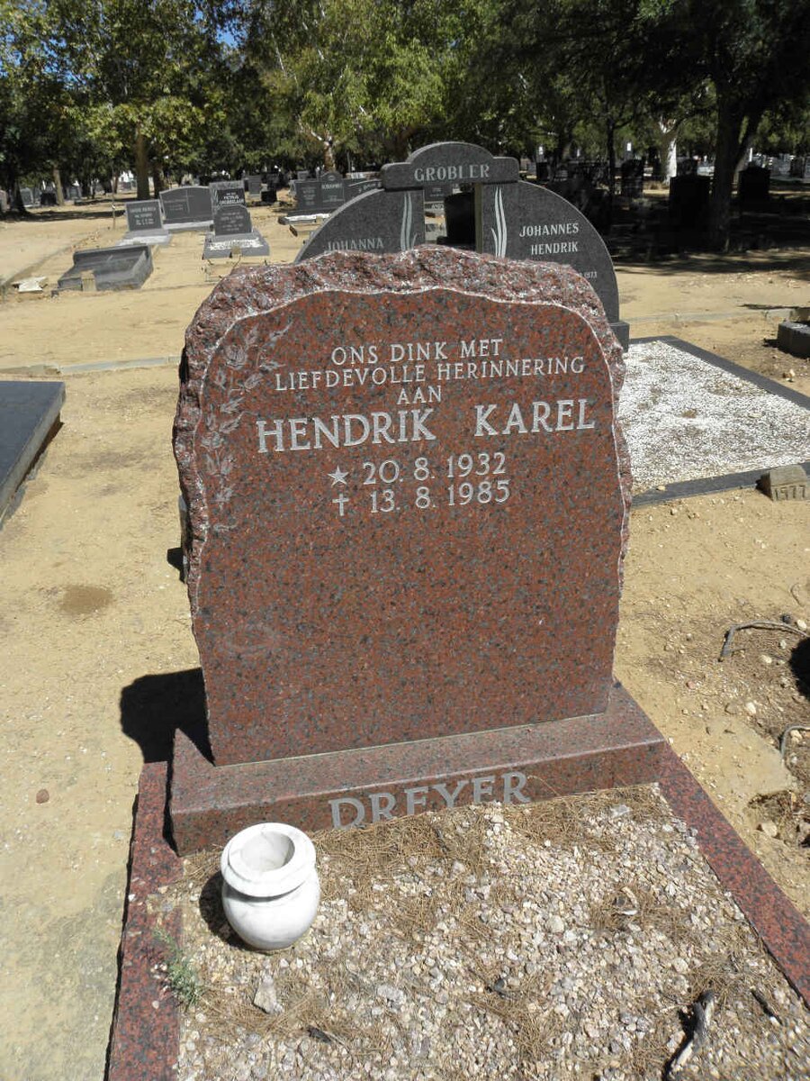 DREYER Hendrik Karel 1932-1985