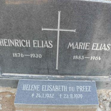 ELIAS Heinrich 1876-1930 &amp; Marie 1885-1964 :: PREEZ Helene Elisabeth, du 1932-1979
