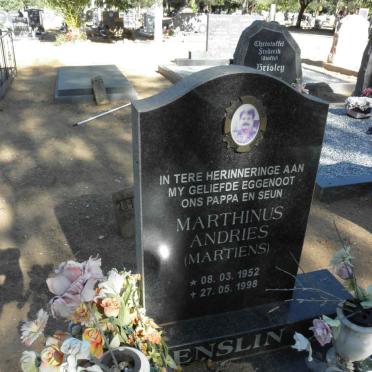 ENSLIN Marthinus Andries 1952-1998