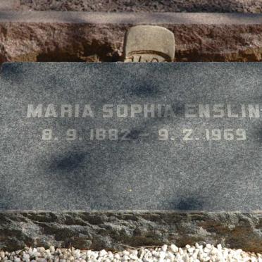 ENSLIN Maria Sophia 1882-1969