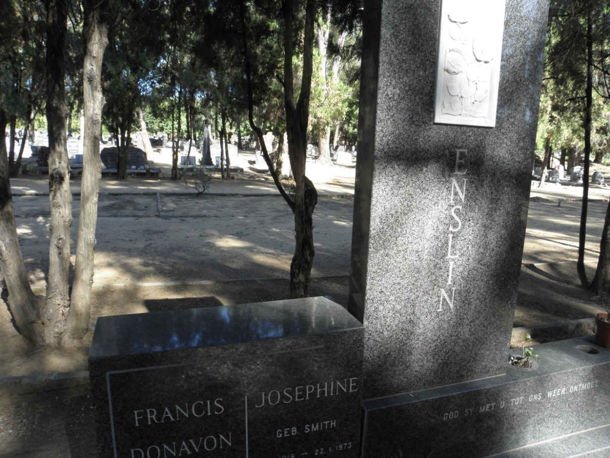 ENSLIN Francis Donavon &amp; Josephine SMITH ?-1973